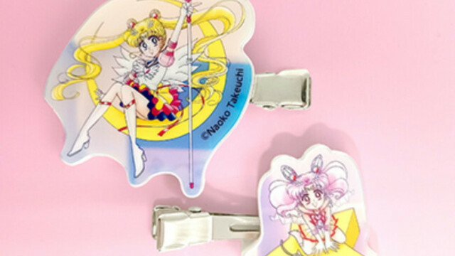 セーラームーンストア　ローソン　前髪クリップ　オーロラ　レゾネ　記念展 ５種類 美少女戦士セーラームーン」のオリジナルグッズを6月30日(月