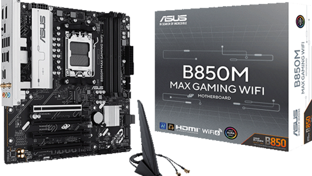 ASUSから、B850チップセット搭載 Mirco ATXマザーボード『B850M