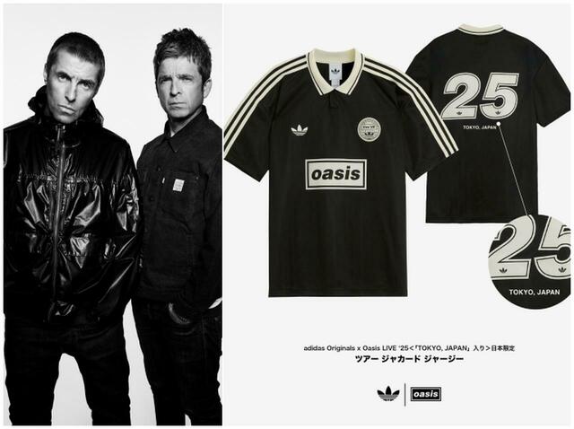 oasis オアシス Tシャツ 東京ドーム来日記念 adidas アディダス adidas Originals x Oasis LIVE '25＜「TOKYO, JAPAN」入り