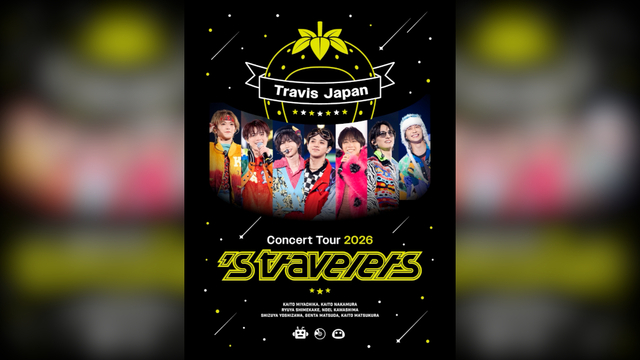 Travis Japan、アリーナツアー『's travelers』映像作品ジャケット