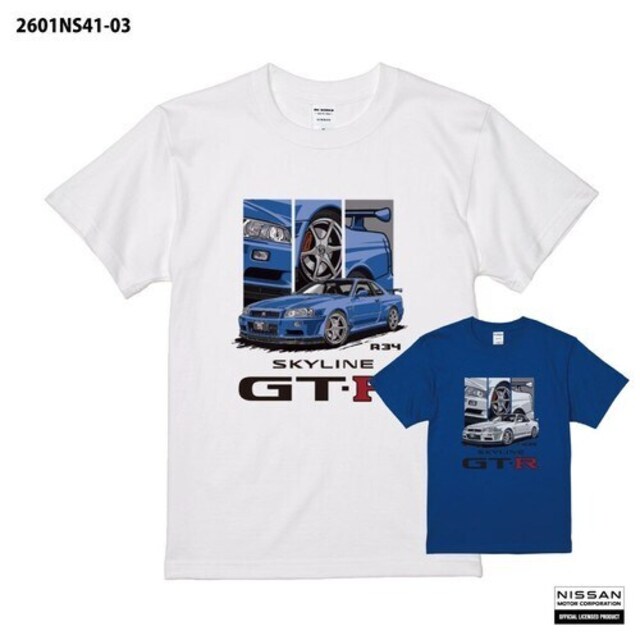 日産公式ライセンスのSKYLINE GT-R (R34) Tシャツが登場 | antenna