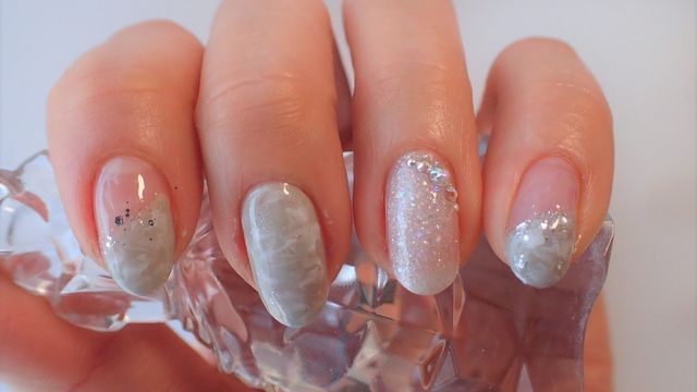 マーブル柄をセルフネイルで 爪楊枝で代用もok Antenna アンテナ