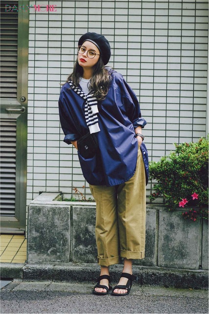 今日のコーデ 岸本セシル 自由気ままな日曜はスポーティ マリンの冒険コーデでハッピーに Antenna アンテナ
