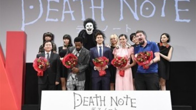 アンガールズ 田中が死神 リュークの姿で登場 ハリウッドで実写映画化の Death Note ジャパンプレミアが開催 Antenna アンテナ