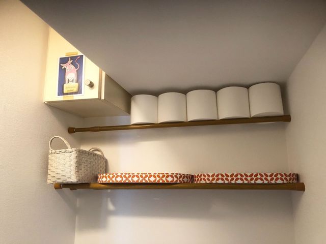 突っ張り棒3本で トイレ2段収納 Antenna アンテナ