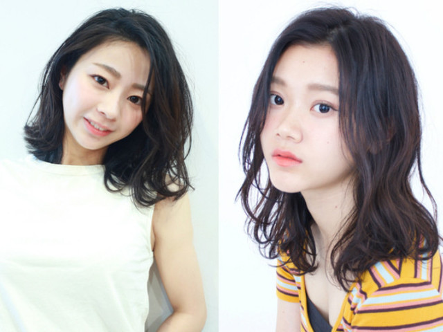 新鮮な黒髪 垢抜ける 髪型 ミディアム 最高のヘアスタイルのアイデア