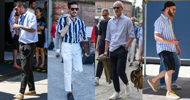 ストライプシャツ コーデ特集 主役に据えた着こなしから脇役に徹したジャケットスタイルまでを一挙紹介 Antenna アンテナ