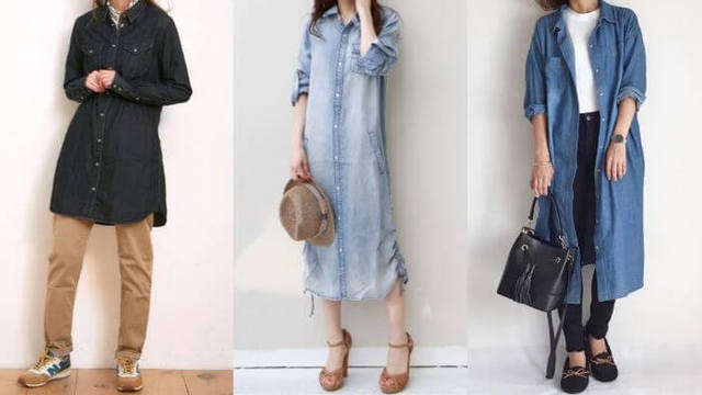 年夏 デニムシャツワンピはこう着る 着こなし方をご紹介 Antenna アンテナ