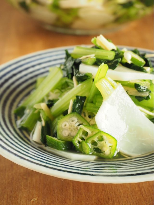 とろとろ白だしつゆで食べる かぶと小松菜のおひたし Antenna アンテナ