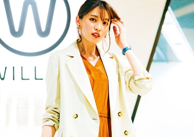 お仕事も合コンもイケるテラコッタ色ワンピ ジャケット合わせでキリッと通勤コーデ Antenna アンテナ