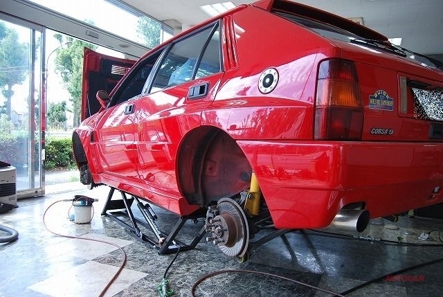 ランチア デルタ エボiiコルサ9 貴重なコンプリートカー 車検整備進行中 Antenna アンテナ