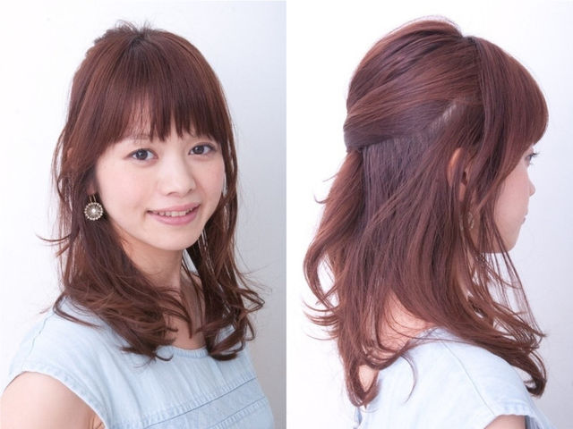 ハーフアップの基本のやり方 アメピンで固定するテクニック Antenna アンテナ