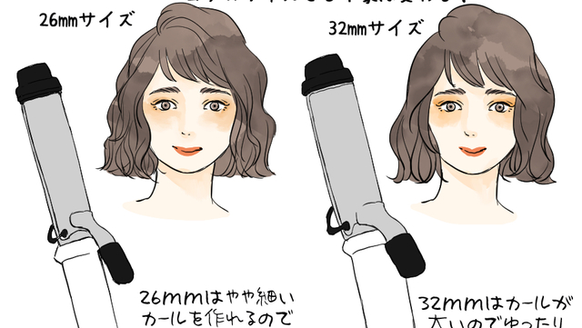 もう巻き髪失敗しない 不器用さんもok コテの簡単な使い方 イラスト 角佑宇子 Ananweb マガジンハウス Antenna アンテナ