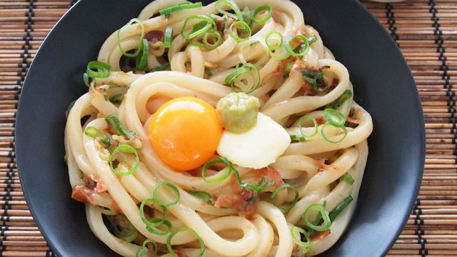 わさび バター 釜 玉