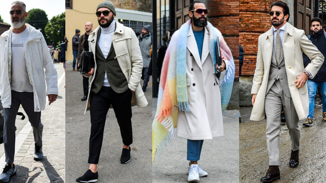 白コート メンズ特集 大人の男が参考にしたい注目の着こなしとアイテムを紹介 Antenna アンテナ