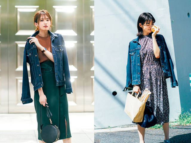 19秋冬 デニムジャケットコーデ10選 ワンピースや黒 秋冬色アイテムと合わせる 大人のこなれコーデ Antenna アンテナ 19秋冬 デニムジャケットコーデ10選 ワンピースや黒 秋冬色アイテムと合わせる 大人のこなれコーデ Antenna アンテナ