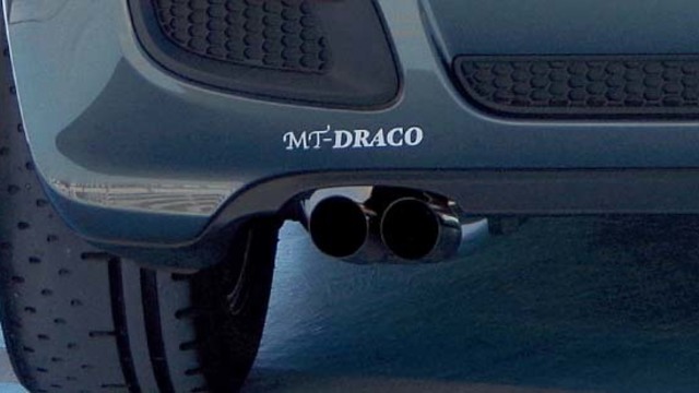 Mtーdraco フィアット500ツインエア用スポーツマフラー 複葉機パイロット気分にさせるサウンド Antenna アンテナ