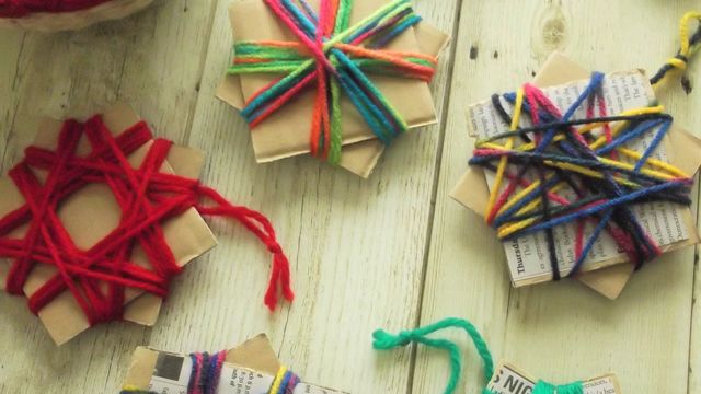 割り箸 毛糸で作る流れ星オブジェ Antenna アンテナ