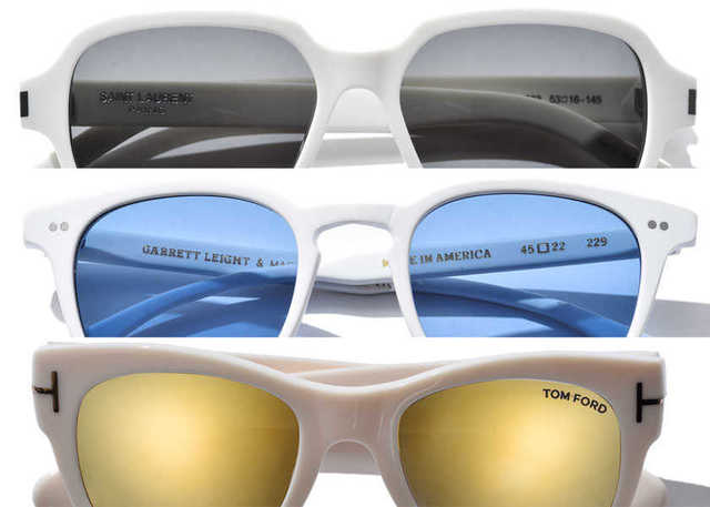 冬にこそ 差し色効果バツグンな 白フレームサングラス5選 Antenna アンテナ