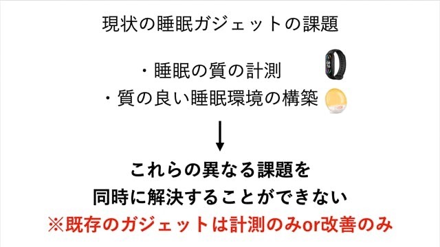 睡眠の質を測定」＋「質の良い睡眠サポート」メガネ型デバイスPegasi2