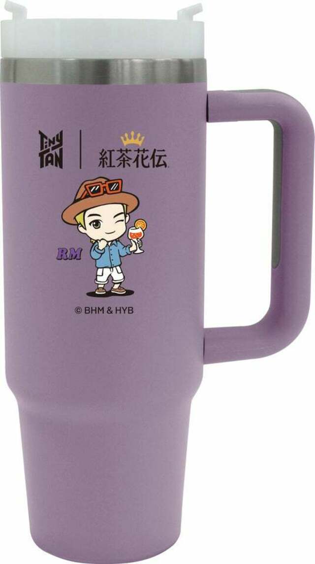 紅茶花伝　TiNyTAN コラボ　タンブラー　3種 紅茶花伝×TinyTAN」の夏限定ボトル全49種が登場！7人のデザイン
